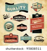 premium and high quality label  ... | Shutterstock .eps vector #95808511