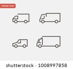 fast shipping delivery truck.... | Shutterstock .eps vector #1008997858