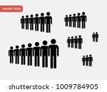 people icon set. crown.  | Shutterstock .eps vector #1009784905