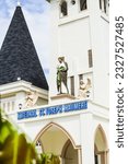 Small photo of Maumere, Flores, Indonesia - July 6 2023 : Statue of Saint Joseph as the main patron of the cathedral church of Maumere Diocese, Sikka Regency, Flores, East Nusa Tenggara