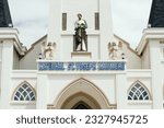 Small photo of Statue of St. Yoseph as patron of the Maumere Diocese Cathedral Church, which is in Sikka Regency, Flores Island, East Nusa Tenggara