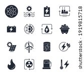 set of energy types icon.... | Shutterstock .eps vector #1919815718