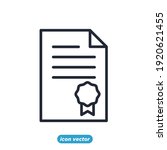 legal documents icon. legal... | Shutterstock .eps vector #1920621455