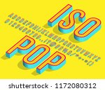 3d isometric pop art font ... | Shutterstock .eps vector #1172080312