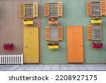 Colorful Wooden Yellow And...