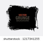 black vector grunge background | Shutterstock .eps vector #1217341255