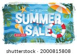 summer sale banner layout... | Shutterstock .eps vector #2000815808