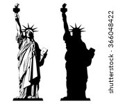 The Statue Of Liberty. Vector...