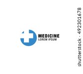 medicine logo design | Shutterstock .eps vector #492301678