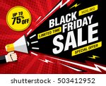 black friday sale banner.... | Shutterstock .eps vector #503412952