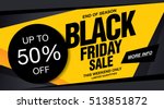 sale poster of black friday | Shutterstock .eps vector #513851872