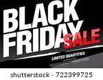 black friday sale banner layout | Shutterstock .eps vector #722399725