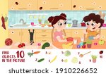 find 10 objects in the picture... | Shutterstock .eps vector #1910226652