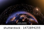 vector. planet earth from space.... | Shutterstock .eps vector #1472894255