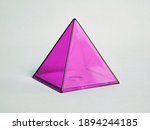 Transparent square pyramid ...
