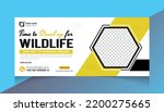 World Wildlife Day. Social media templates for World Wildlife Day. Education to get to know wildlife. Banner template for wildlife and environment protection