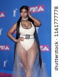 Small photo of Nicki Minaj at the 2018 MTV Video Music Awards held at the Radio City Music Hall in New York, USA on August 20, 2018.