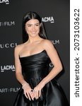 Small photo of Charli D'Amelio at the 10th Annual LACMA ART+FILM GALA Presented By Gucci held at the LACMA in Los Angeles, USA on November 6, 2021.