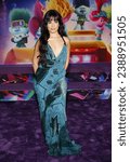 Small photo of Camila Cabello at the Los Angeles premiere of 'Trolls Band Together' held at the TCL Chinese Theatre in Hollywood, USA on November 15, 2023.