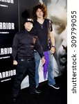 Small photo of HOLLYWOOD, CA - SEPTEMBER 06, 2011: Punkass and Skrape of TapouT at the Los Angeles premiere of 'Warrior' held at the ArcLight Cinemas in Hollywood, USA on September 6, 2011.