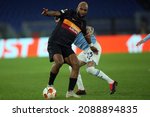 Small photo of Rome, Italy - 09.12.2021: R.BABEL (GAL) in action during the Uefa Europa League Group E soccer match between SS Lazio and Galatasaray, at Olympic Stadium in Rome.