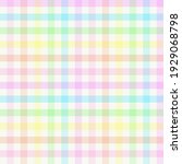 rainbow gingham plaid. seamless ... | Shutterstock .eps vector #1929068798