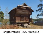 Small photo of Old granary moved from Paltamo to Seurasaari Open-Air Museum, Helsinki, Finland.