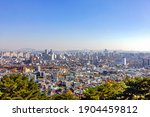 View of Suwon City seen from Suwon Hwaseong Fortress
