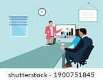 office presentration... | Shutterstock .eps vector #1900751845