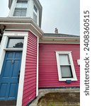 Small photo of Lunenburg, NS, CAN, 8.15.23 - The historical marker for Edward Conrad historical home built in 1876.