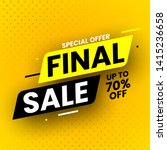 special offer final sale banner ... | Shutterstock .eps vector #1415236658