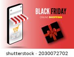 online shopping black friday... | Shutterstock .eps vector #2030072702