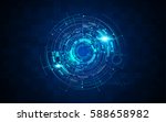 futuristic sci fi technology... | Shutterstock .eps vector #588658982
