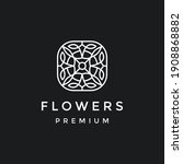 abstract elegant flower logo... | Shutterstock .eps vector #1908868882