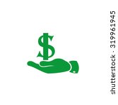 hand dollar | Shutterstock .eps vector #319961945