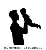 father and son silhouette... | Shutterstock .eps vector #1660188172