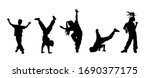 children dancing street dance... | Shutterstock .eps vector #1690377175