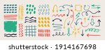 decorative doodle arrow set.... | Shutterstock .eps vector #1914167698