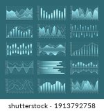 set of graphs and charts.... | Shutterstock .eps vector #1913792758