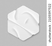 white geometric shape adhesive... | Shutterstock .eps vector #2105597522
