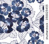 floral seamless pattern  | Shutterstock . vector #350025455