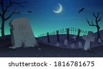 vector spooky illustration with ... | Shutterstock .eps vector #1816781675