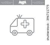 ambulance icon | Shutterstock .eps vector #396711775