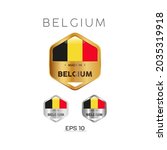 made in belgium label  stamp ... | Shutterstock .eps vector #2035319918