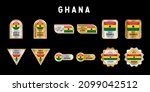 made in ghana label  stamp ... | Shutterstock .eps vector #2099042512