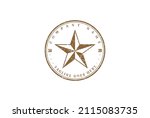retro vintage texas star badge... | Shutterstock .eps vector #2115083735