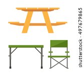 Colorful Wooden Camping Table...