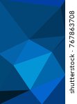 dark blue blurry triangle... | Shutterstock . vector #767863708