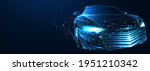 car. abstract vector 3d modern... | Shutterstock .eps vector #1951210342