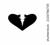 broken heart symbol icon logo.... | Shutterstock .eps vector #2133786735